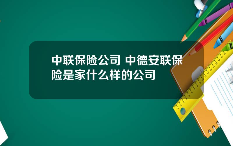 中联保险公司 中德安联保险是家什么样的公司